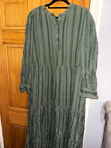 Per una green - cotton, smock