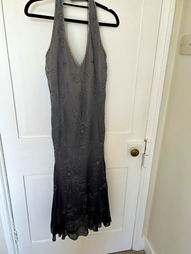 Per una grey chiffon beaded - grey,