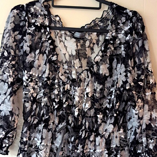Per una black white floral - white,