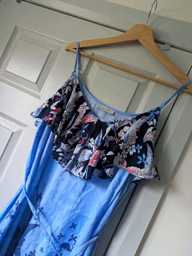Per una blue floral chiffon - per,