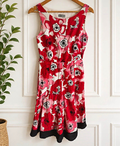 Per una red floral fit - floral, flare