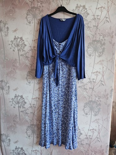 Ladies blue floral - , dress
