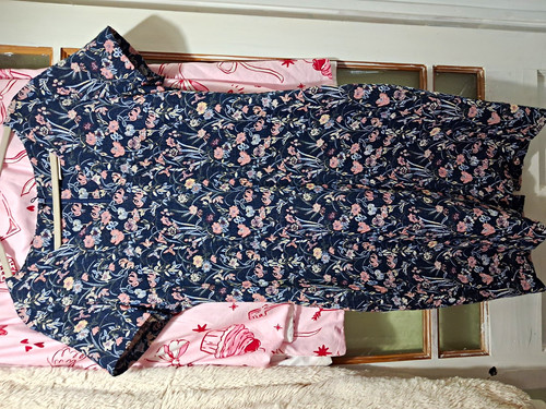 Per una navy pink floral - una, navy/pink