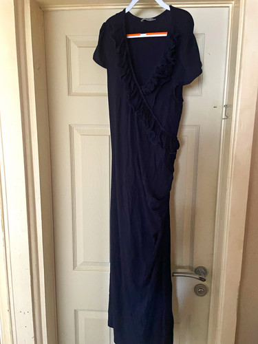 Per una black wrap dress - per,