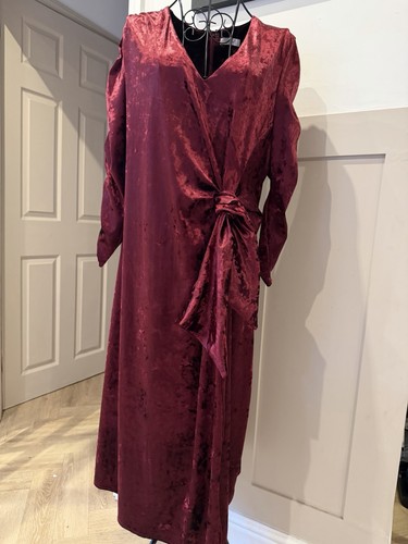 Per una red velvet - red, dress