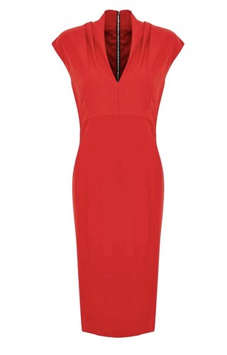 Per una red sleeveless - per,