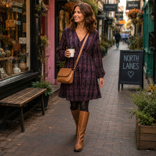 Per una fit flare dress - una, &