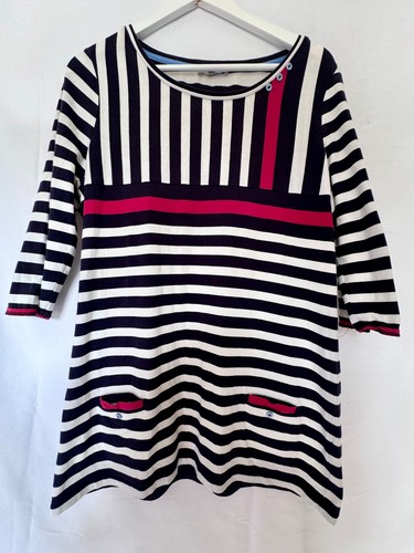 Per una striped dress - striped, navy