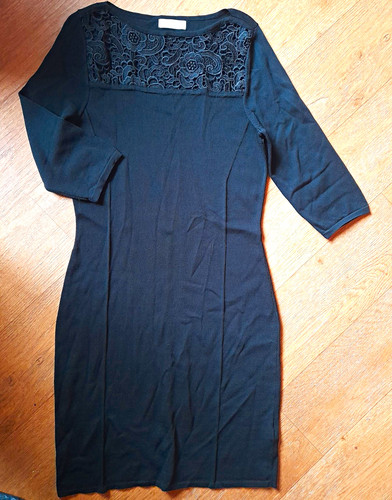 Per una black lace yoke - una,